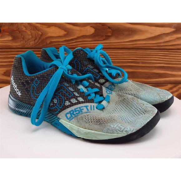 Reebok Size 7 Running Blue Fabric M Crossfit Lace Up‎ - Picture 3 of 9